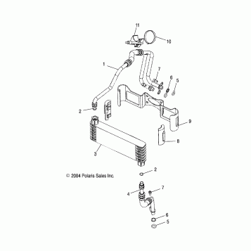 ENGINE, OIL COOLING - V05TB16/ALL OPTIONS (4996279627C05)