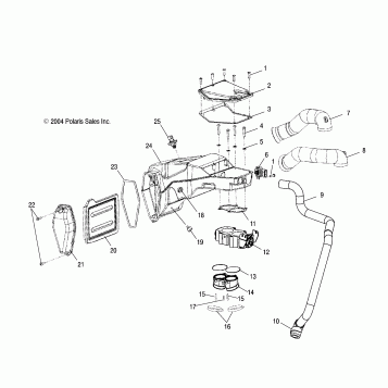 ENGINE, AIR BOX - V05TB16/ALL OPTIONS (4996279627C08)