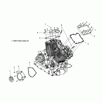 ENGINE, CAM and VALVE COVERS - V05TB16/ALL OPTIONS (4996279627D02)