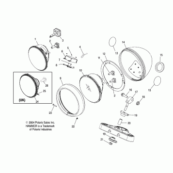 ELECTRICAL, HEADLIGHT - V05HB26/ALL OPTIONS (4996299629B04)