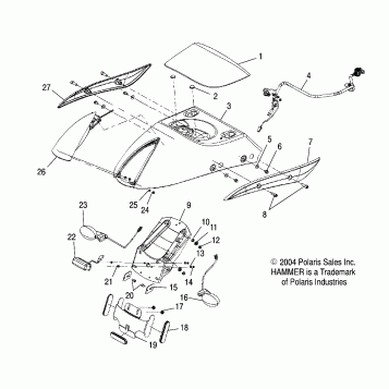 BODY, REAR FENDER  - V05HB26/ALL OPTIONS (4996299629B05)