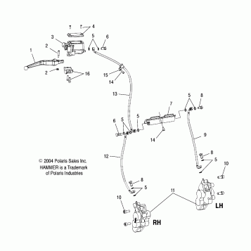 BRAKES, FRONT - V05HB26/ALL OPTIONS (4996299629B06)