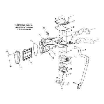 ENGINE, AIR BOX - V05HB26/ALL OPTIONS (4996299629B08)