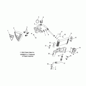ENGINE, OIL COOLING - V05HB26/ALL OPTIONS (4996299629C03)