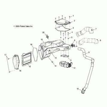 ENGINE, AIR BOX - V07AB26/GB26 ALL OPTIONS (4999203359920335B10)