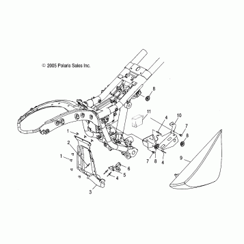 ELECTRICAL, FUSE BOX MOUNT/SIDE COVER, R.H. - V06AB26/GB26 ALL OPTIONS (4999203359920335B14)
