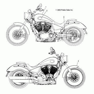 BODY, DECALS - V07AB26/GB26 ALL OPTIONS (4999203359920335C01)
