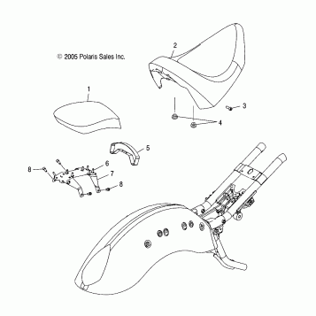 BODY, SEAT, STANDARD - V07AB26/GB26 ALL OPTIONS (4999203359920335C02)