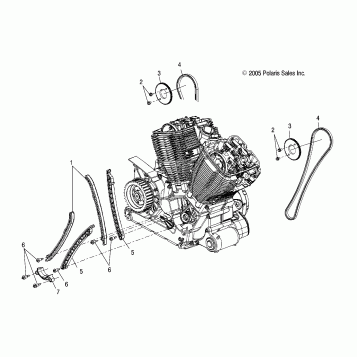 ENGINE, CAMCHAIN - V07AB26/GB26 ALL OPTIONS (4999203359920335C14)