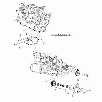 ENGINE, STARTER MOTOR - V07AB26/GB26 ALL OPTIONS (4999203359920335D10)