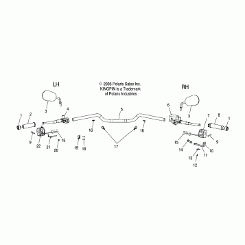 STEERING, HANDLEBAR - V06CB26 ALL OPTIONS (4999203389920338A08)