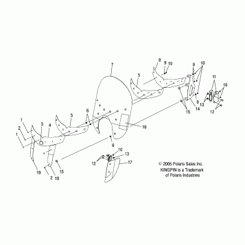 BODY, WINDSHIELD - V07CB26/CD26 ALL OPTIONS (4999203389920338B07)