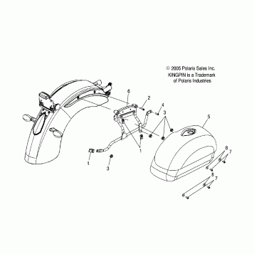 BODY, SADDLEBAG ASM. - V06CB26 ALL OPTIONS (4999203389920338B09)