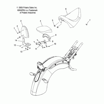 BODY, SEAT and BACKREST - V07CB26/CD26 ALL OPTIONS (4999203389920338C06)