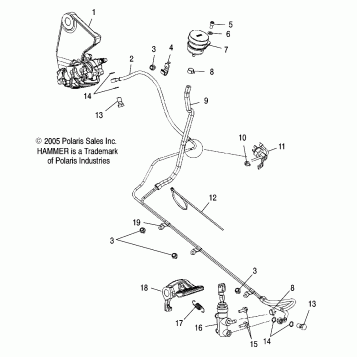 BRAKES, REAR - V07HB26/HS26 ALL OPTIONS (4999203419920341B07)