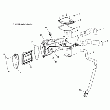 ENGINE, AIR BOX - V07HB26/HS26 ALL OPTIONS (4999203419920341B08)