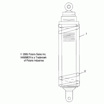 SUSPENSION, SHOCK, REAR - V07HB26/HS26 ALL OPTIONS (4999203419920341B09)