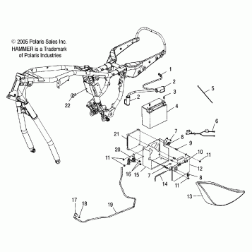 ELECTRICAL, ECM/BATTERY BOX/SIDE COVER, LH - V06HB26/ALL OPTIONS (4999203419920341B11)
