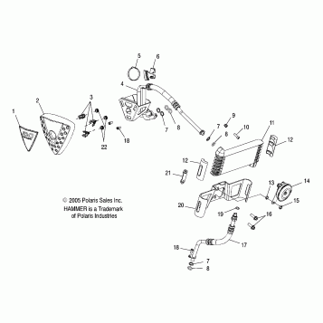 ENGINE, OIL COOLING - V07HB26/HS26 ALL OPTIONS (4999203419920341C03)