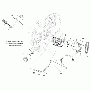 ENGINE, OIL PUMP MOUNTING - V06HB26/ALL OPTIONS (4999203419920341C14)
