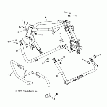 CHASSIS, MAIN FRAME - V03TB16/ALL OPTIONS (4999203439920343A03)