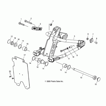 SUSPENSION, SWING ARM - V05TB16/ALL OPTIONS (4999203439920343A05)