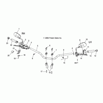 STEERING, HANDLEBAR - V06TB16/ALL OPTIONS (4999203439920343A08)