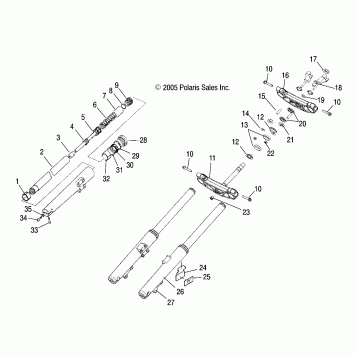 SUSPENSION, FRONT FORKS - V05TB16/ALL OPTIONS (4999203439920343A11)