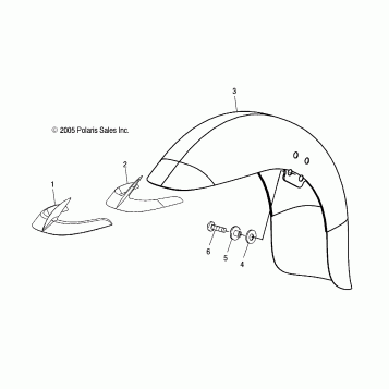 BODY, FRONT FENDER - V03TB16/ALL OPTIONS (4999203439920343A12)