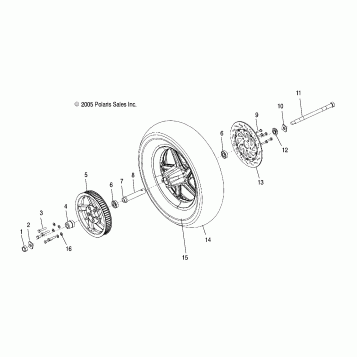 WHEELS, REAR (CAST) - V06TB16/ALL OPTIONS (4999203439920343B02)