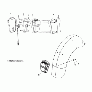 ELECTRICAL, TAILLIGHT - V06TB16/ALL OPTIONS (4999203439920343B04)