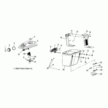BODY, SADDLEBAGS - V06TB16/ALL OPTIONS (4999203439920343B13)