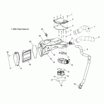 ENGINE, AIR BOX - V06TB16/ALL OPTIONS (4999203439920343C07)