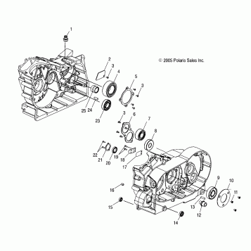 ENGINE, CRANKCASE BEARINGS - V03GB16/ALL OPTIONS (4999203439920343C11)