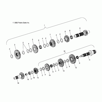 DRIVE TRAIN, TRANSMISSION - V03CB16/ALL OPTIONS (4999203439920343D07)
