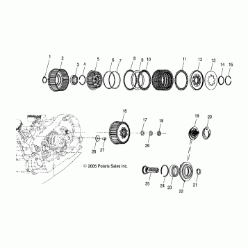 DRIVE TRAIN, DRIVE CLUTCH - V03GB16/ALL OPTIONS (4999203439920343D08)