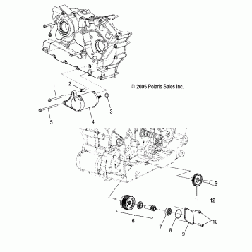 ENGINE, STARTER MOTOR - V04CB16/ALL OPTIONS (4999203439920343D10)