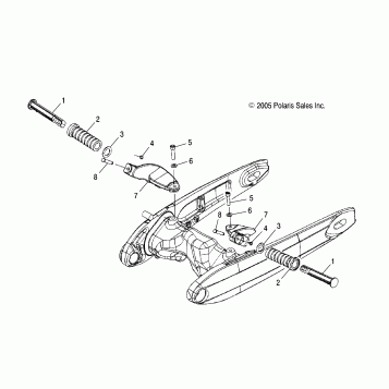CHASSIS, FOOTPEGS, PASSENGER/FLOORBOARDS - V06XB26/BC26 ALL OPTIONS (4999203459920345A05)