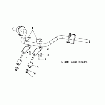 STEERING, HANDLEBAR MOUNTING - V07XB26/BC26 ALL OPTIONS (4999203459920345A10)