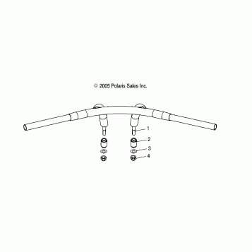 STEERING, HANDLEBAR MOUNTING (NESS) - V07XB26/BC26 ALL OPTIONS (4999203459920345A11)