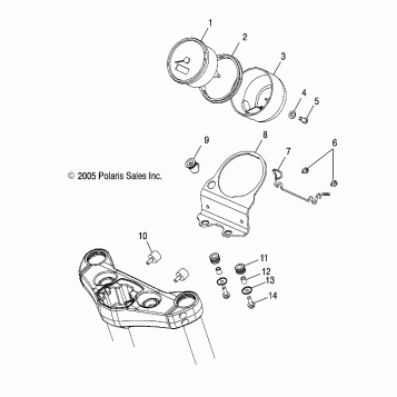 STEERING, SPEEDOMETER - V06XB26/BC26 ALL OPTIONS (4999203459920345B05)