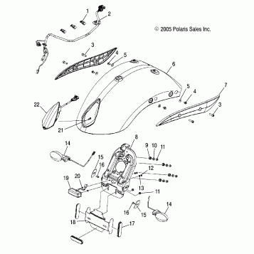 BODY, FENDER, REAR and TAILLIGHT - V06XB26/BC26 ALL OPTIONS (4999203459920345B07)