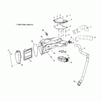 ENGINE, AIR BOX - V07XB26/BC26 ALL OPTIONS (4999203459920345B10)