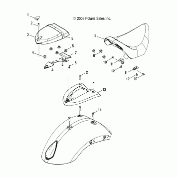 BODY, SEAT - V06XB26/BC26 ALL OPTIONS (4999203459920345C02)