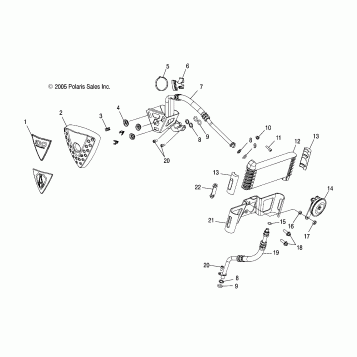 ENGINE, OIL COOLING - V07XB26/BC26 ALL OPTIONS (4999203459920345C05)