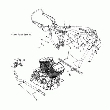 ENGINE, MOUNTING - V06XB26/BC26 ALL OPTIONS (4999203459920345C08)