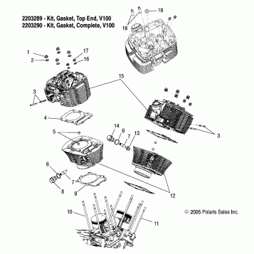 ENGINE, CYLINDER and HEAD - V06HB26/ALL OPTIONS (4999203459920345C12)