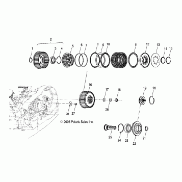 DRIVE TRAIN, DRIVE CLUTCH - V06HB26/ALL OPTIONS (4999203459920345D08)