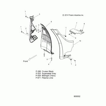 BODY, CHIN FAIRING - V15UW/YW/ZW36 ALL OPTIONS (800002)