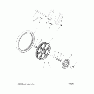 WHEELS, FRONT - V16GB36 ALL OPTIONS (800015)